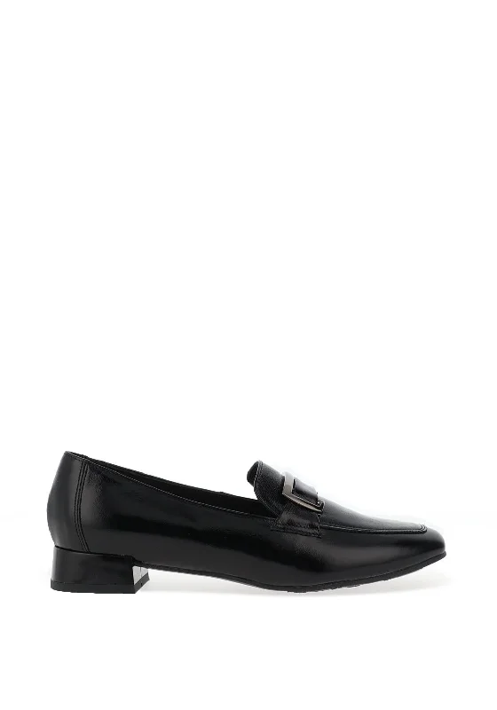 Bioeco by Arka Buckle Patent Loafers, Black