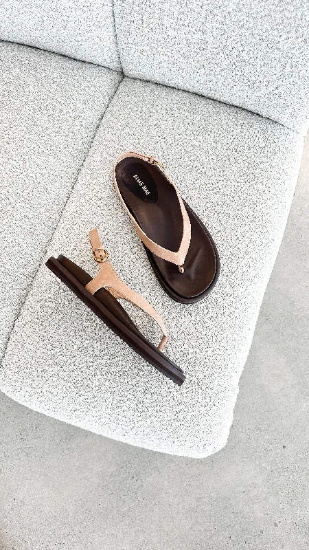 Daisy Slide - Natural Leather