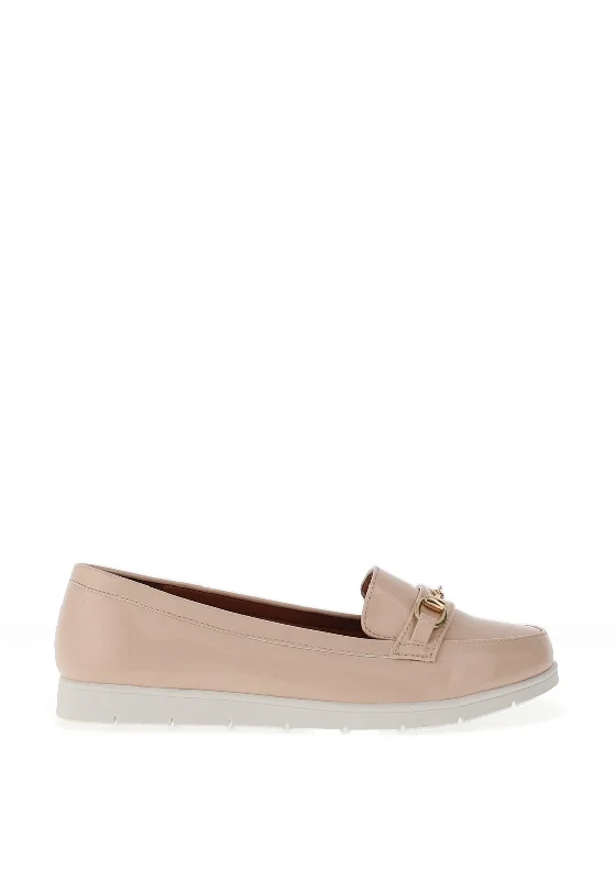 Redz Patent Deck Shoes, Blush