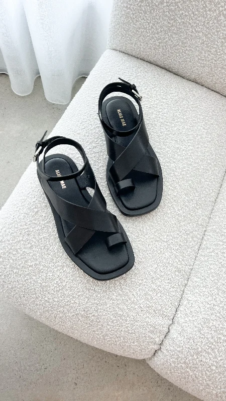 Alias Mae Kellie Sandal - Black Leather