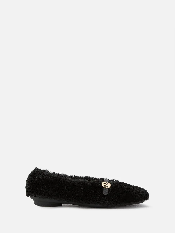 Shearling Ballet Flat