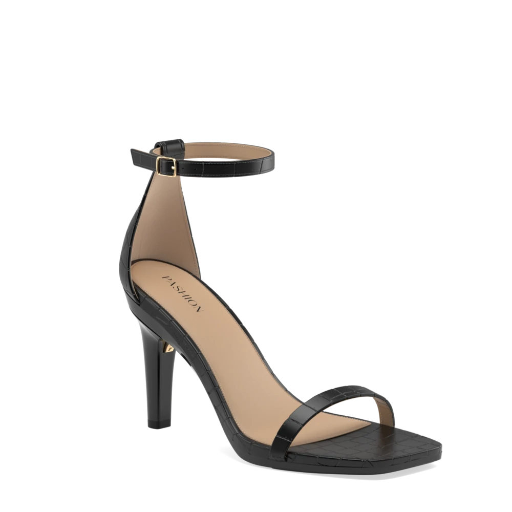 The Gigi - Coal Crocodile 4 Stiletto