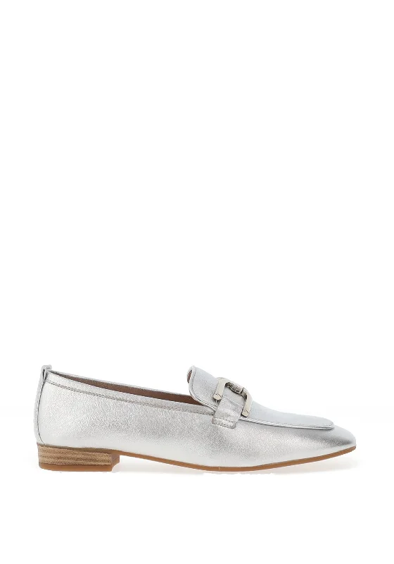 Unisa Baxter Chain Loafers, Silver