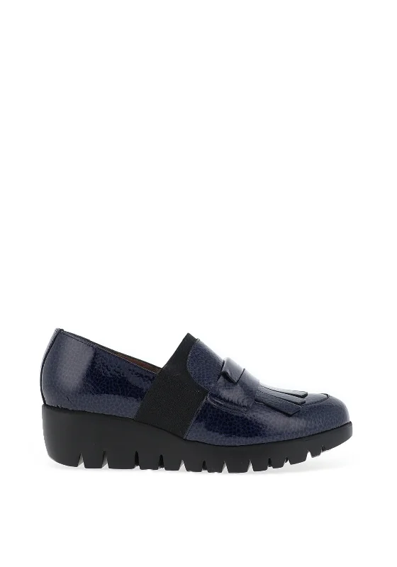 Wonders Kenai Patent Leather Loafer, Navy