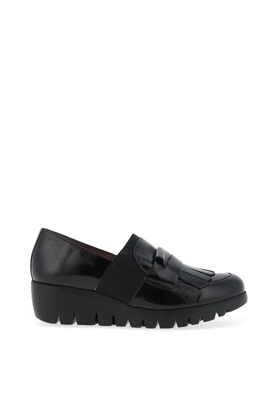 Wonders Kenai Patent Leather Loafer, Negro