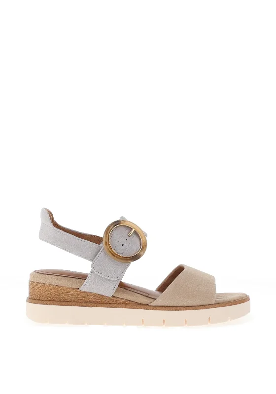 Tamaris Leather Spot Strap Sandals, Ivory