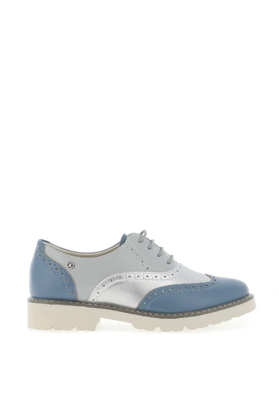 Zanni & Co Keys Brogues, Blue Plate