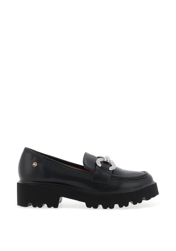 Zanni & Co. Riffa Diamante Loafers, Black