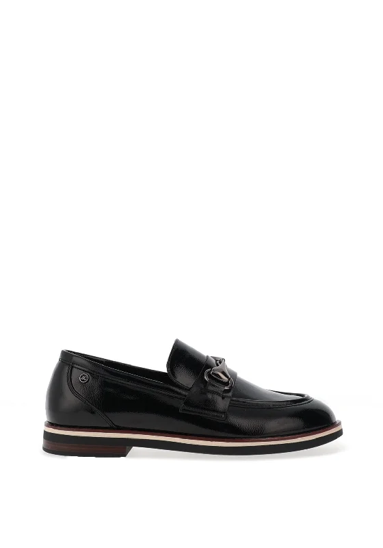 Zanni & Co Afulas Patent Link Loafers, Ink