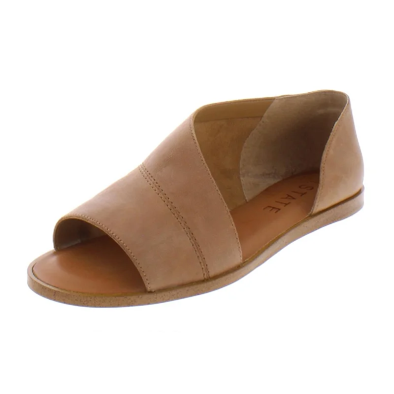 1.State Womens Celvin Leather Open Toe D'Orsay