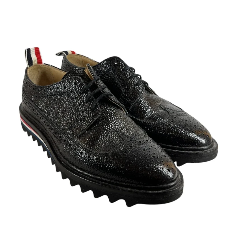 THOM BROWNE. NEW YORK/Dress Shoes/EU 36.5/Stripe/Leather/BLK/