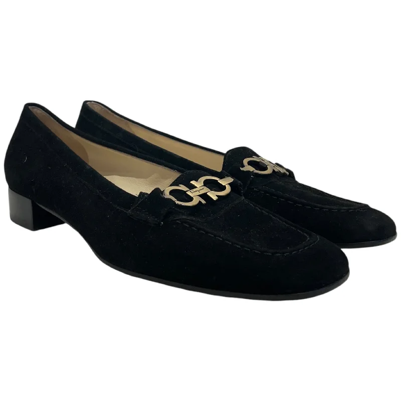 Salvatore Ferragamo/Loafers/US 6.5/Suede/BLK/