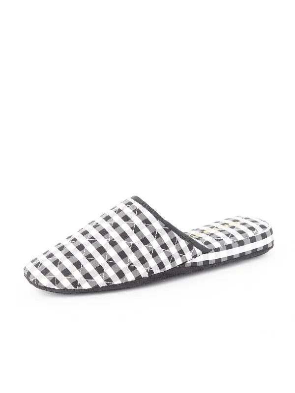 Sari Silk Check Slipper