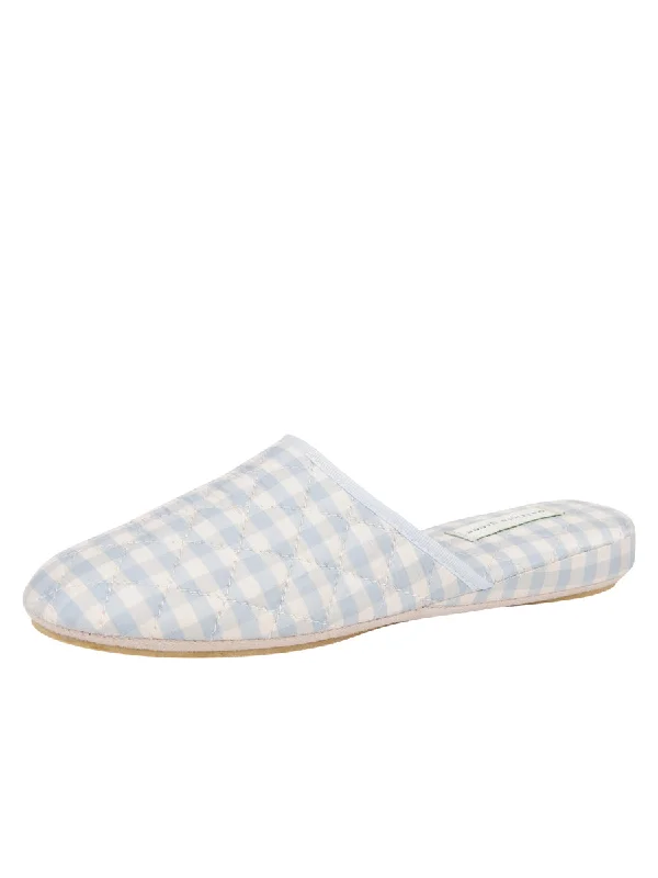 Sari Silk Check Slipper