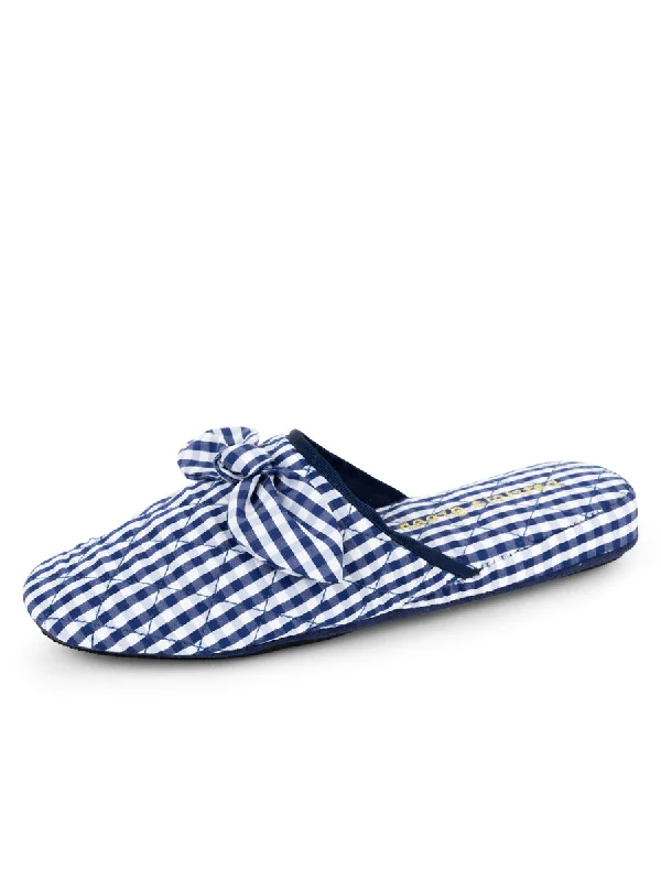 Zoe Gingham Check Slipper