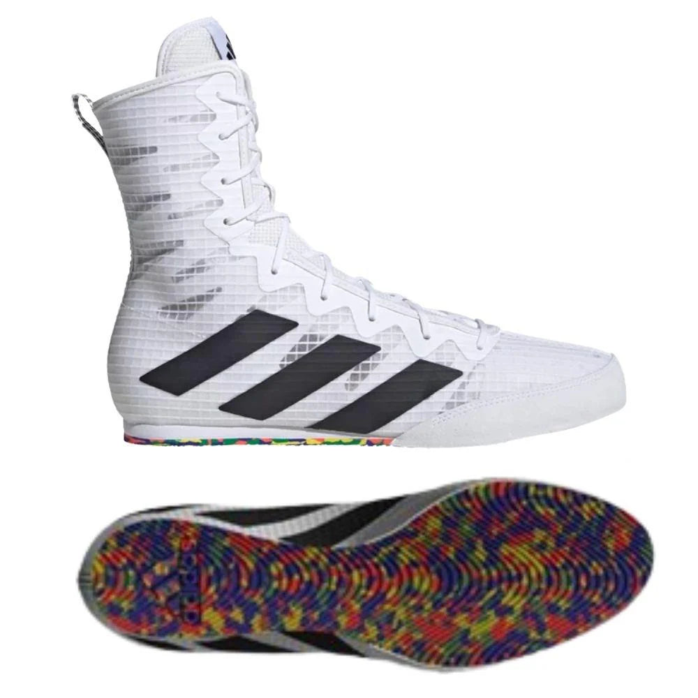 Adidas BOX HOG 4 Boxing Shoes White