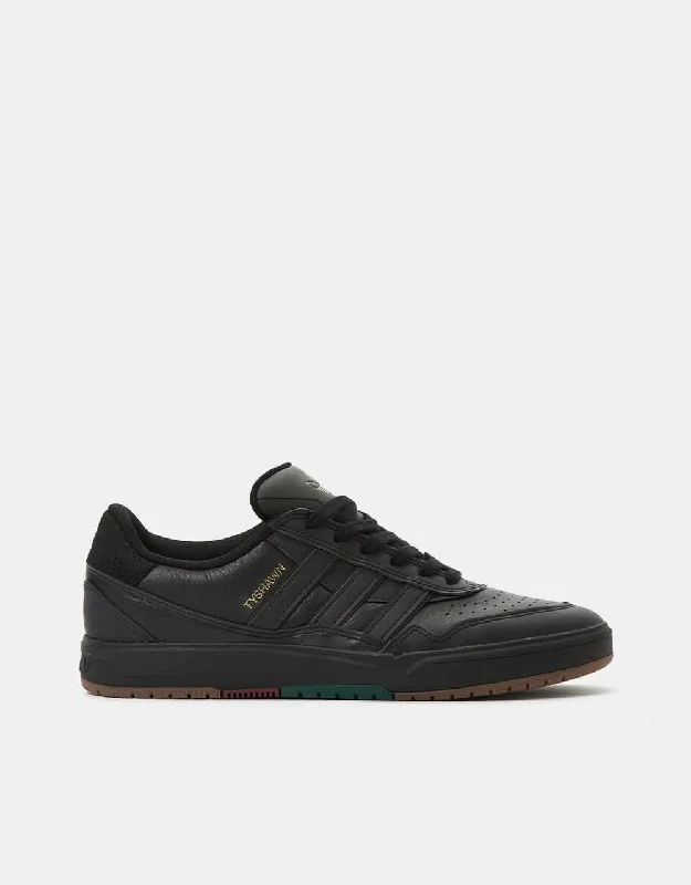 adidas Tyshawn II Skate Shoes - Core Black/Core Black/Collegiate Green