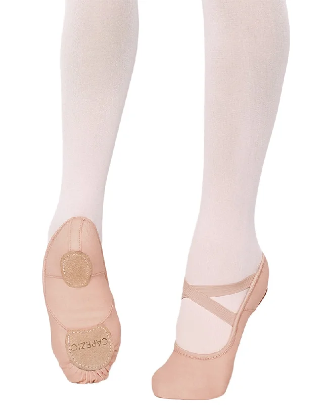 Capezio Hanami Canvas Split Sole Ballet Slippers - 2037W Womens/Mens - Tan