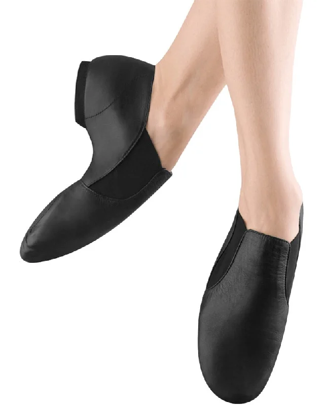 Bloch Elasta Bootie Slip On Leather Jazz Shoes - S0499L Womens/Mens