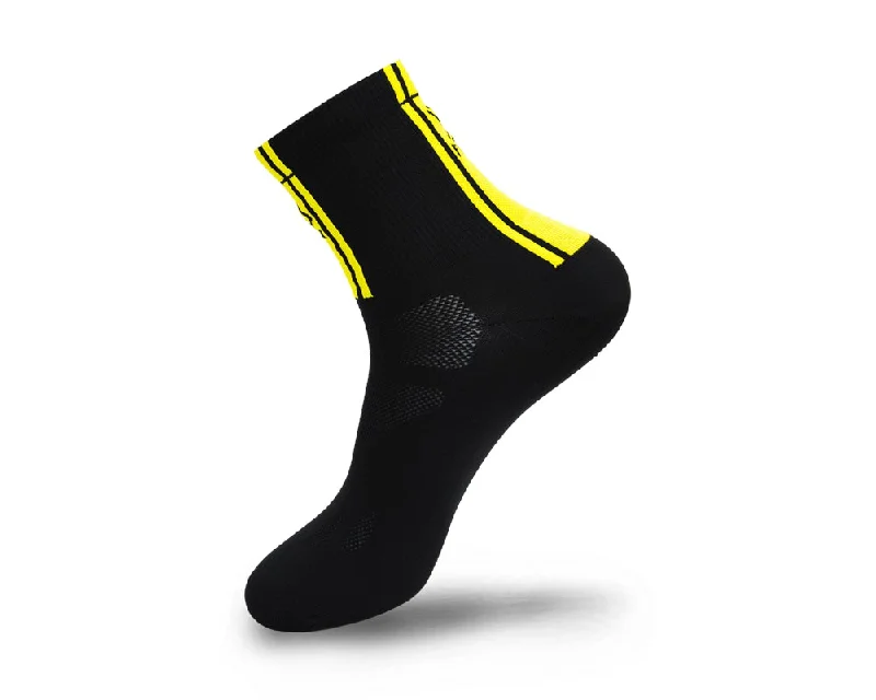 Elite Socks 3 Inch Yellow Black