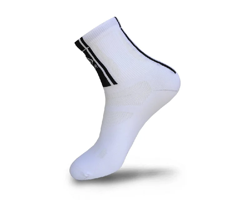 Elite Socks 3 Inch White Black