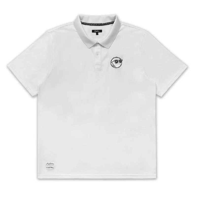 Malbon x Keith Haring Performance Pique Golf Polo White - AW24