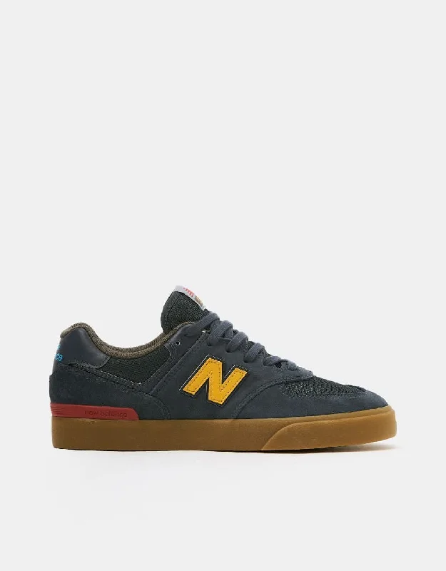 New Balance Numeric 574 Skate Shoes - Blue Indigo/Gum