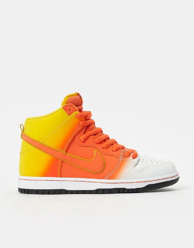 Nike SB 'Candy Corn' Dunk High Pro Skate Shoes - Amarillo/Orange-White-Black