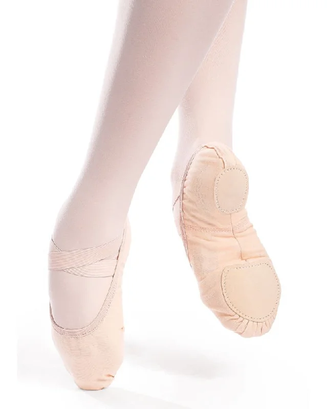 So Danca Verdi Vegan Sole Stretch Canvas Split Sole Ballet Slippers - SD16VG Womens