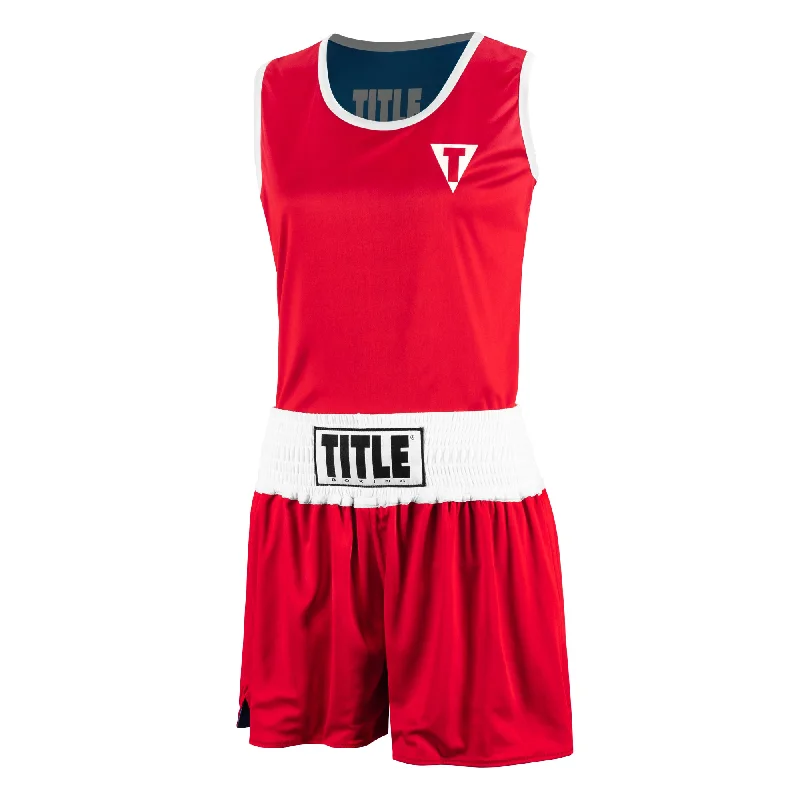 TITLE Boxing Women's Reversible Elite Amateur Boxing Set